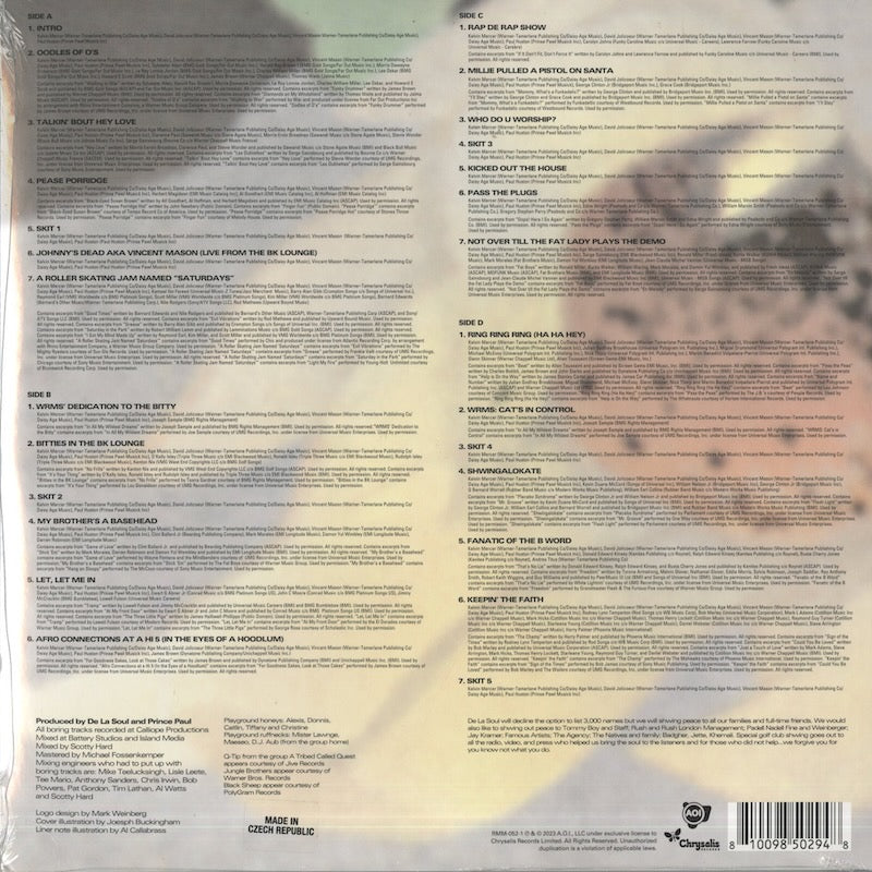 De La Soul / デ・ラ・ソウル / De La Soul Is Dead - 2LP (RMM-052-1)