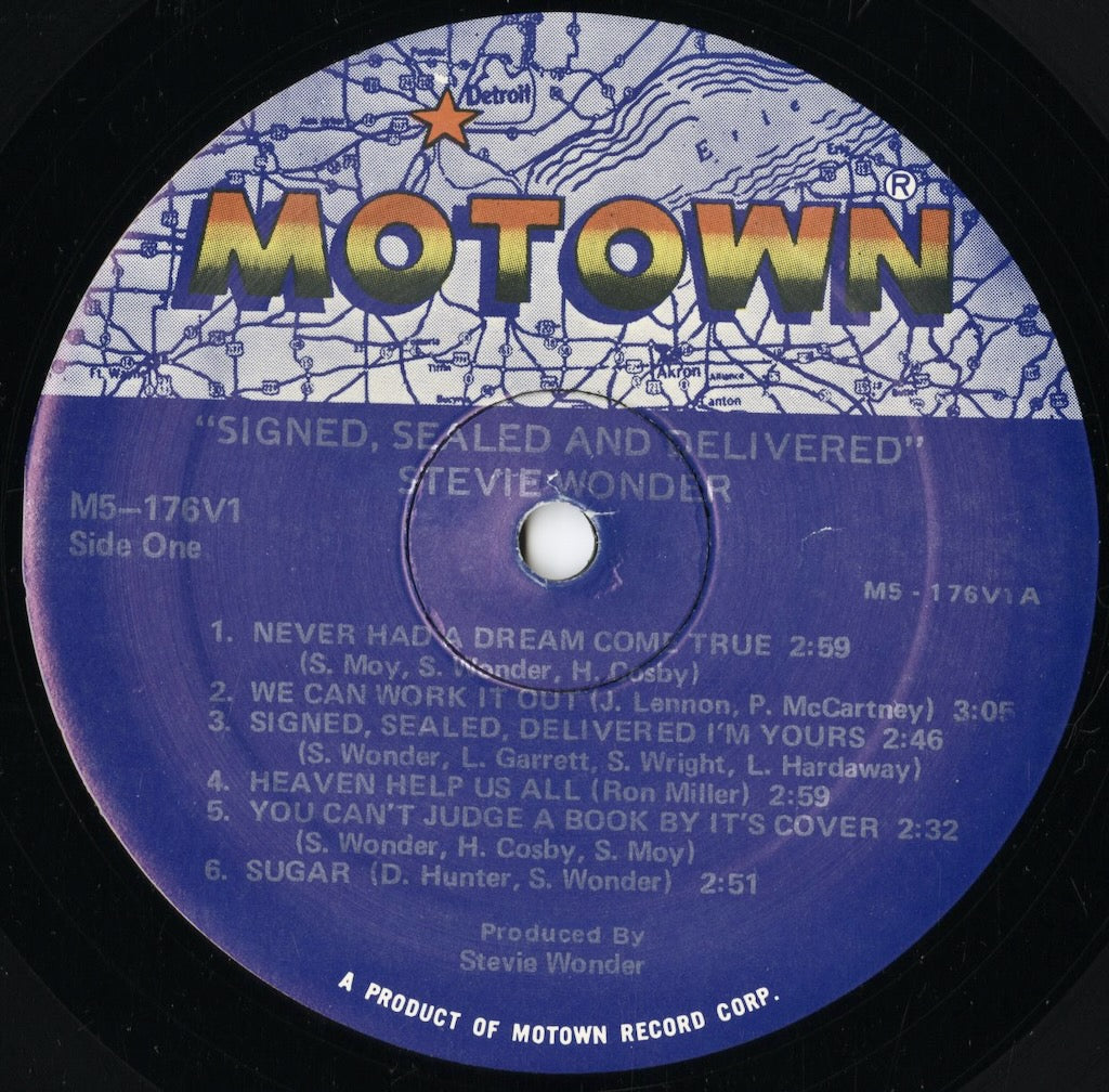 Stevie Wonder - Signed Sealed & Delivered (M5-176V1) LP 1981 US Motown|中古LP