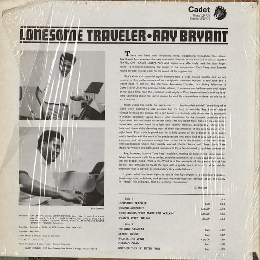 Ray Bryant / レイ・ブライアント / Lonesome Traveler (LPS-778)