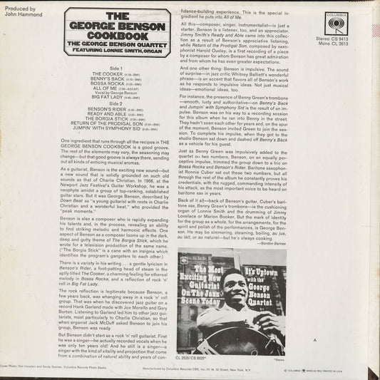 George Benson - The George Benson Cookbook (CS 9413) 1970 US Columbia|中古LP