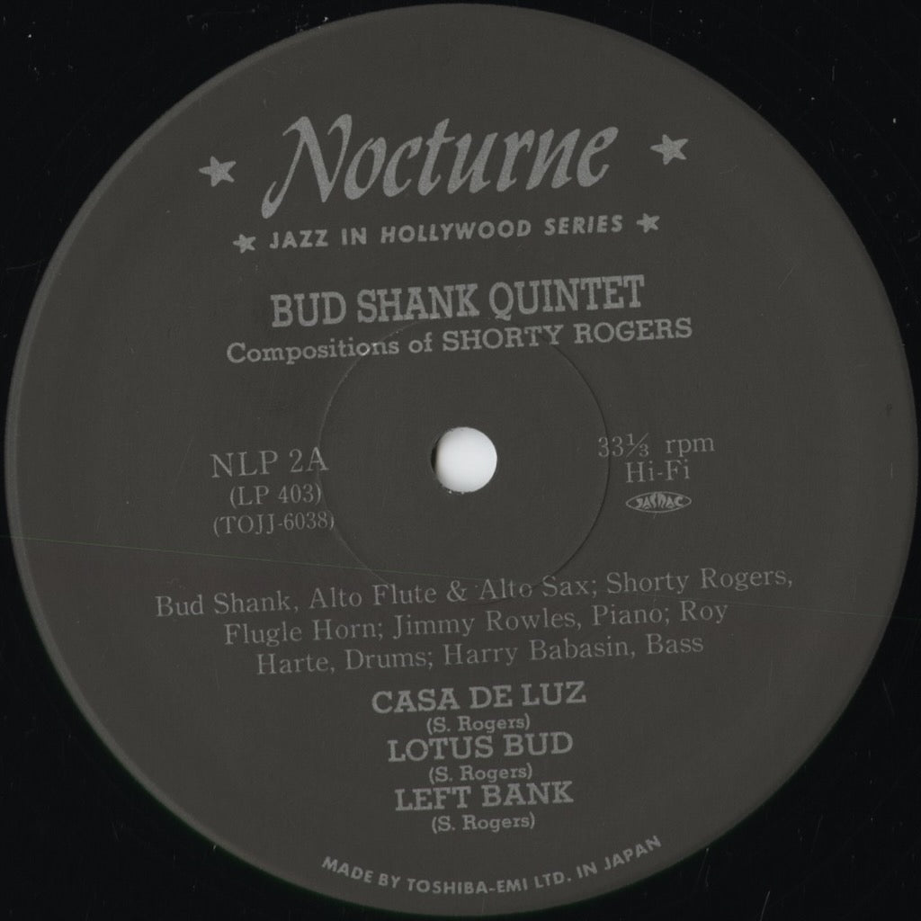 Bud Shank - Compositions Of Shorty Rogers (TOJJ-6038) 1997 JPN Nocturne / 東芝EMI|中古LP