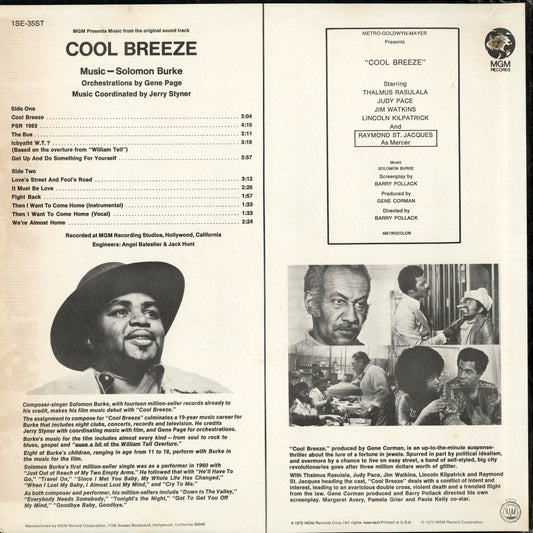 Solomon Burke / ソロモン・バーク / Cool Breeze -OST (1SE35ST)
