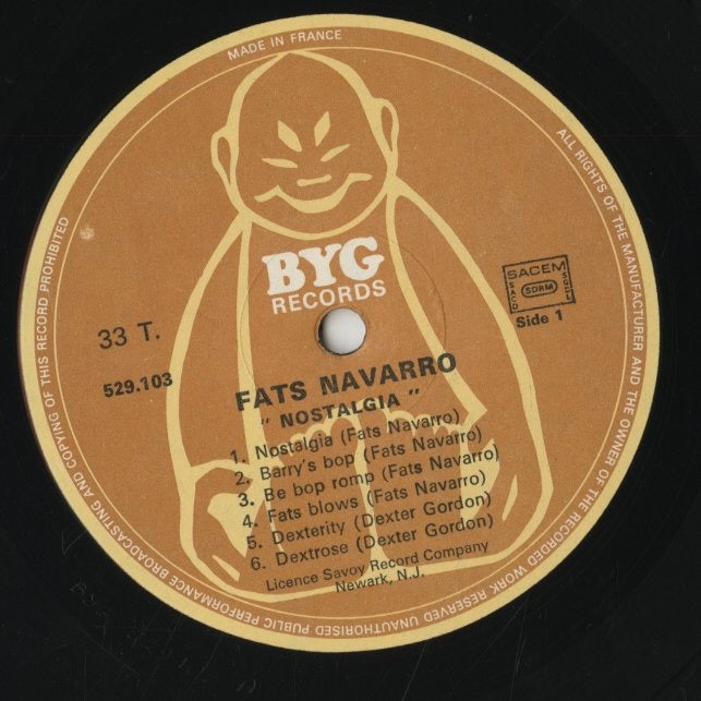 Fats Navarro / ファッツ・ナヴァロ / Vol. 2 Nostalgia (529 103)