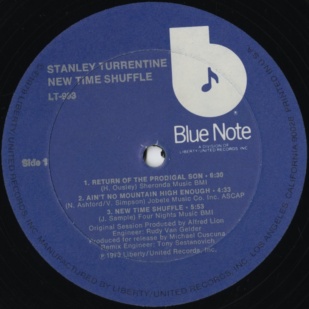 Stanley Turrentine / New Time Shuffle (LT-993) LP 1979 US Blue Note|中古LP