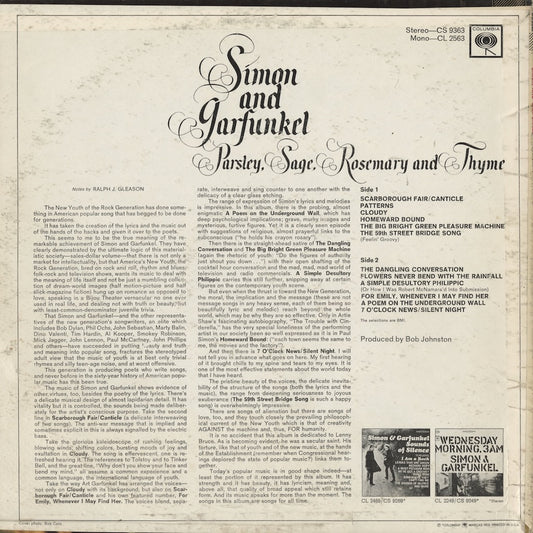 Simon and Garfunkel / サイモン&ガーファンクル / Parsley, Sage, Rosemary And Thyme (CS9363)