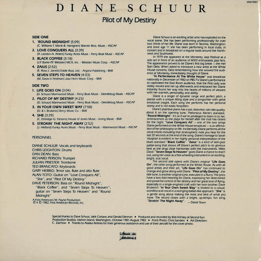 Diane Schuur - Pilot Of My Destiny (MIM 9057) 1982 US Music Is Medicine|中古LP