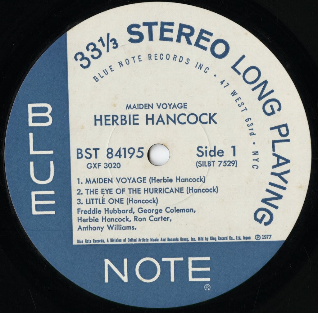 Herbie Hancock - Maiden Voyage (GXF-3020) 1977 JPN BLUE NOTE|中古LP