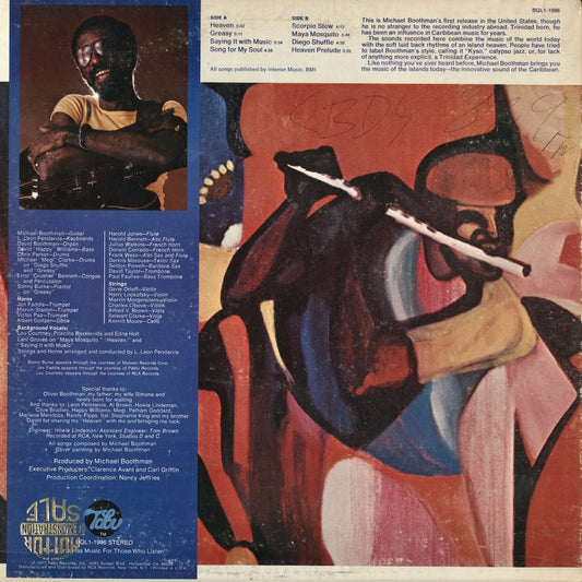 Michael Boothman - Heaven (BQL1-1996) 1977 US Tabu|中古LP