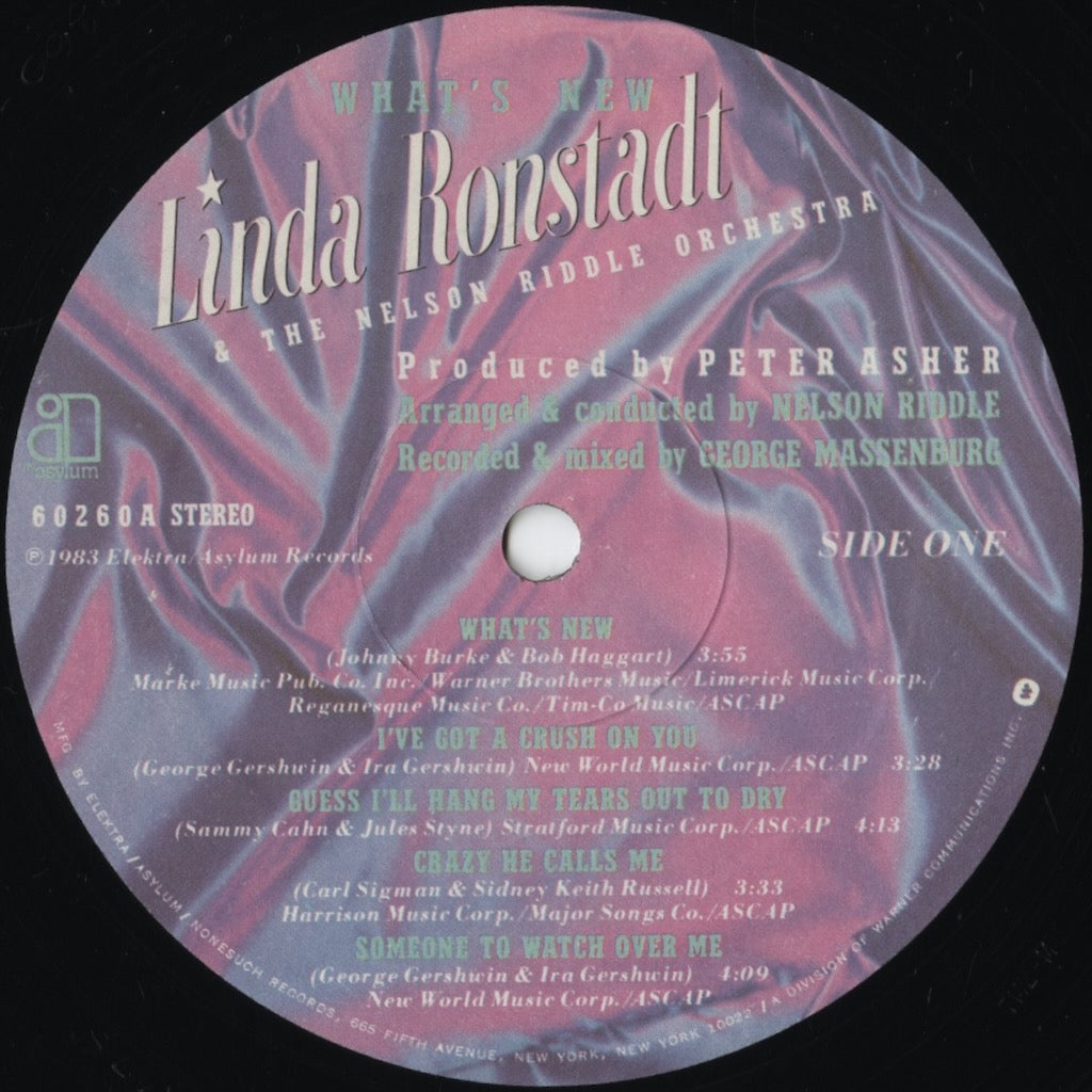 Linda Ronstadt - What's New (60260) LP 1983 US Asylum|中古LP