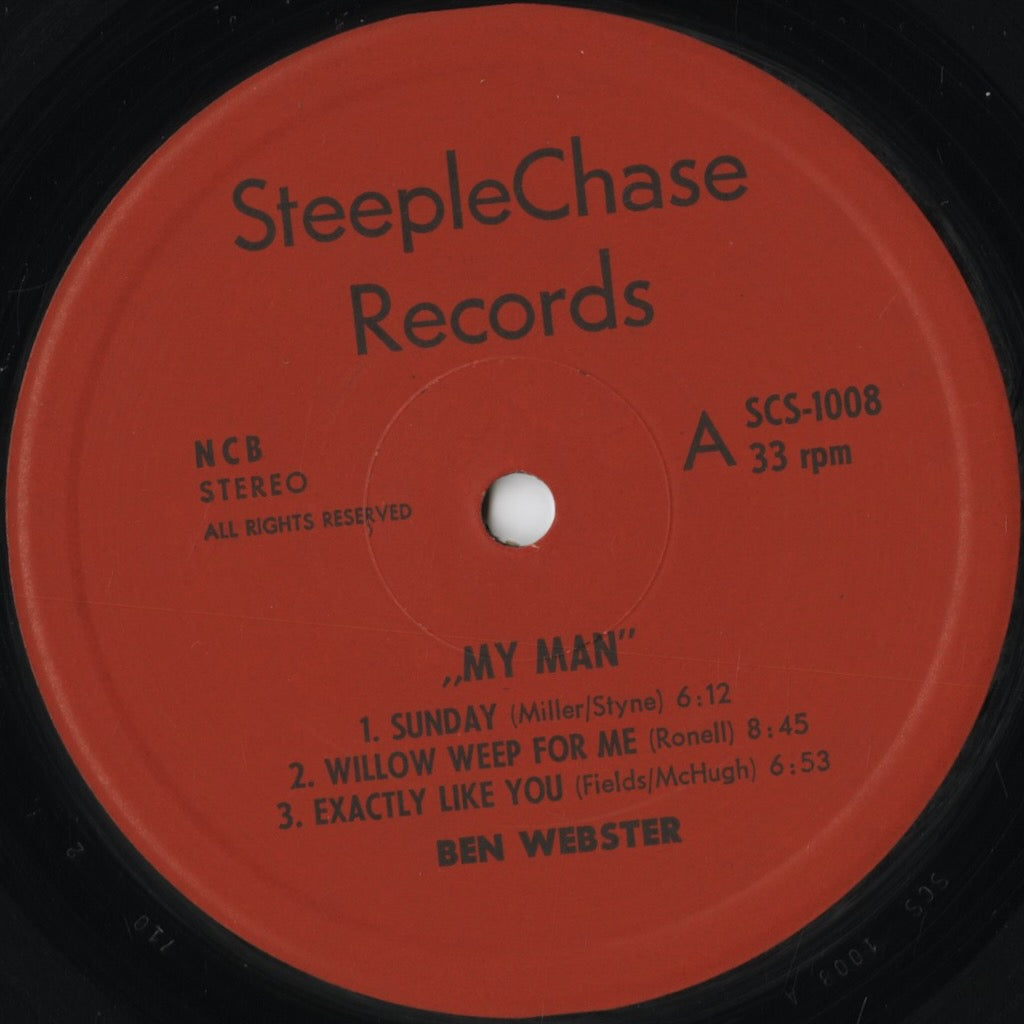 Ben Webster - My Man - Live At Montmartre 1973 (SCS-1008) 1973 DEN Steeple Chase|中古LP