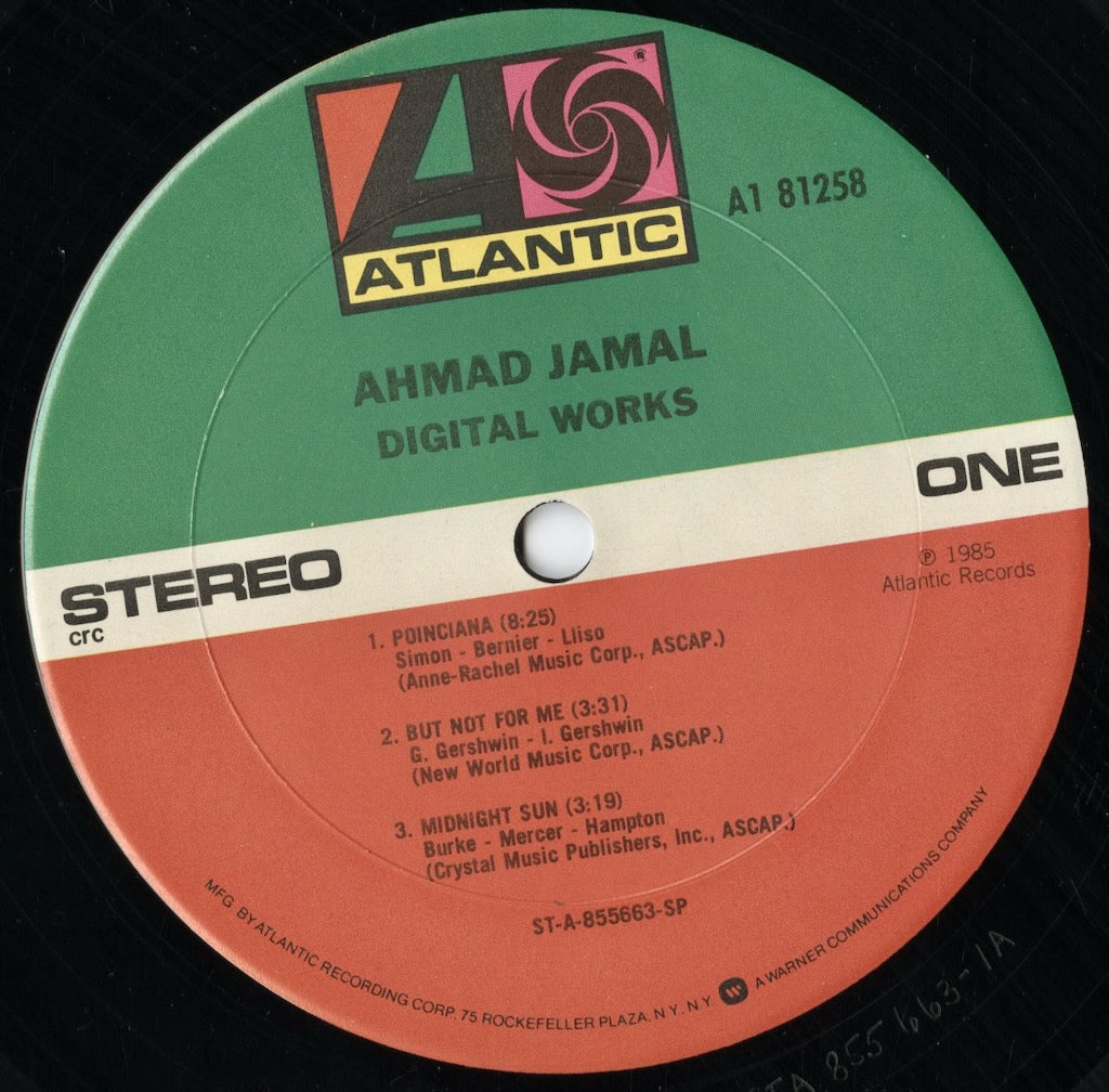 Ahmad Jamal - Digital Works (81258-1-G) 2LP 1985 US Atlantic|中古LP