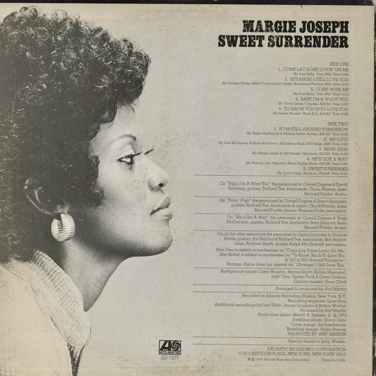 Margie Joseph - Sweet Surrender (SD 7277) 1974 US Atlantic|中古LP