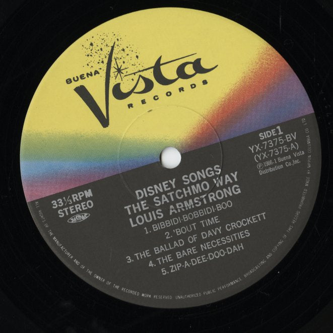 Louis Armstrong / ルイ・アームストロング / Disney Songs The Satchmo Way (YX-7375-BV)