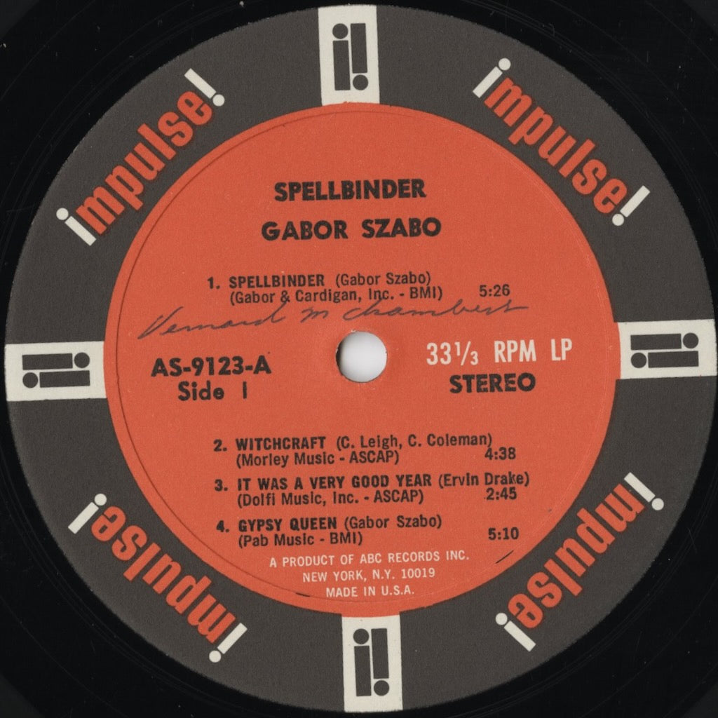Gabor Szabo – Spellbinder (AS-9123) LP 1967 US Impulse | 中古LP