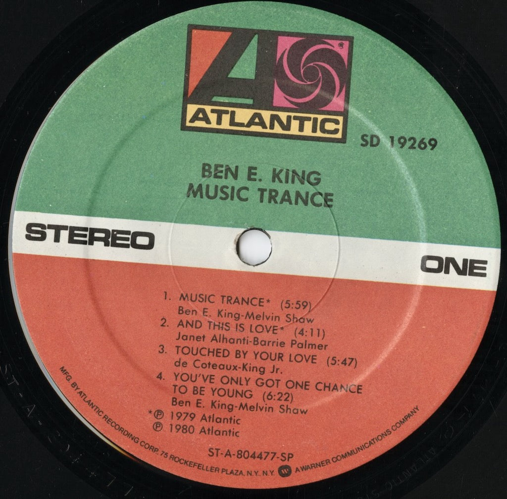 Ben E. King – Music Trance (SD 19269) LP 1980 US Atlantic|中古LP