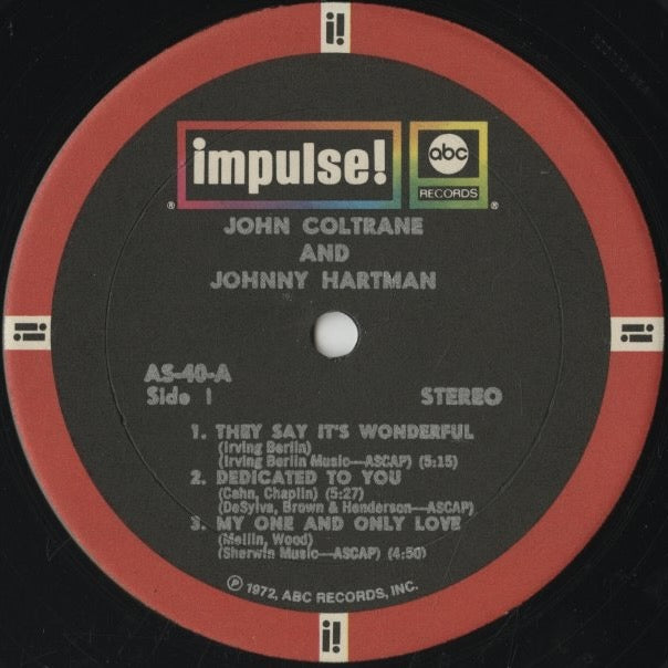 John Coltrane and Johnny Hartman / ジョン・コルトレーン & ジョニー・ハートマン (AS-40)