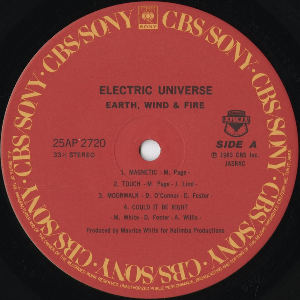 Earth, Wind & Fire - Electric Universe (25AP 2720) 1983 JPN CBS/Sony|中古LP