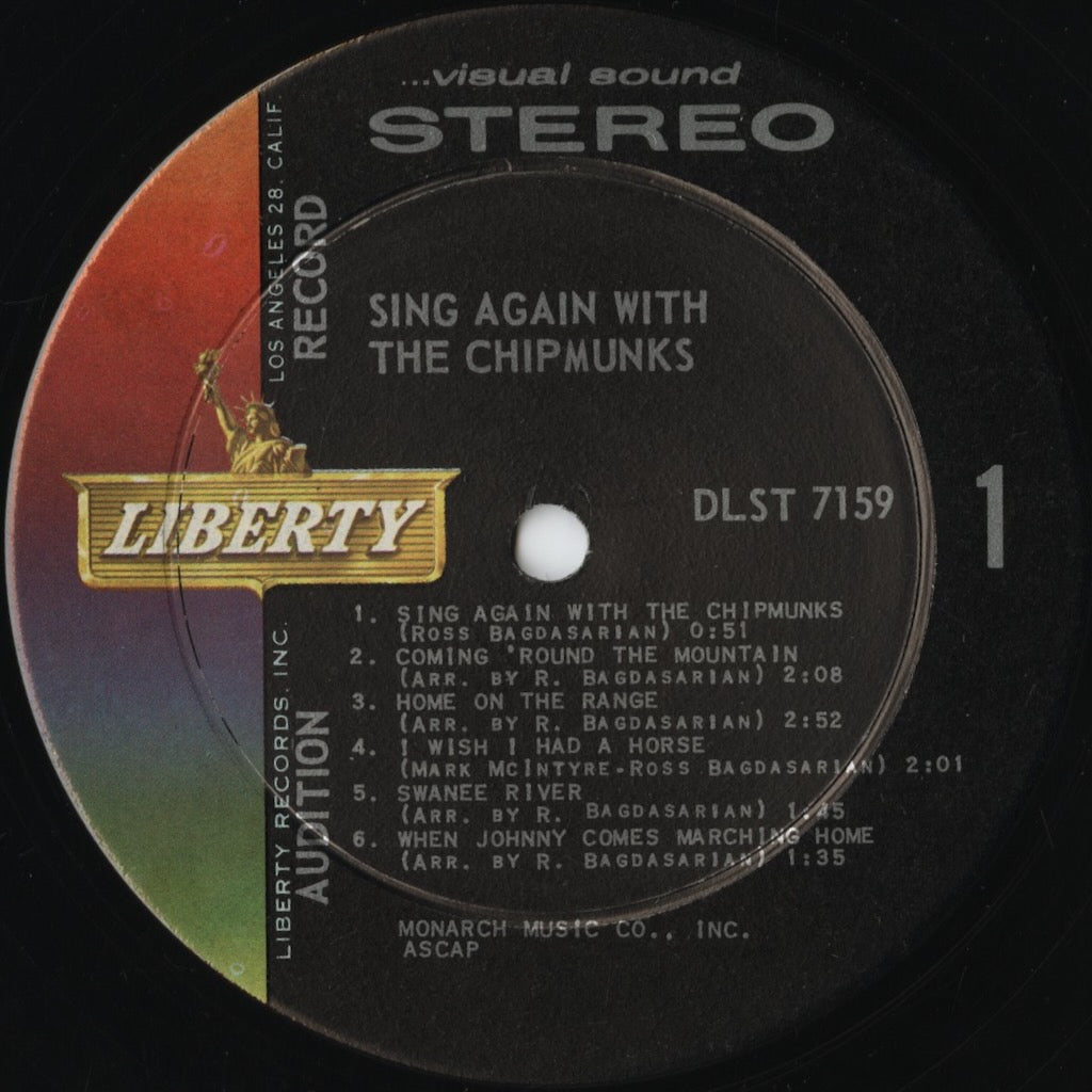 Chipmunks / チップマンクス / Sing Again With The Chipmunks (DLST 7159)