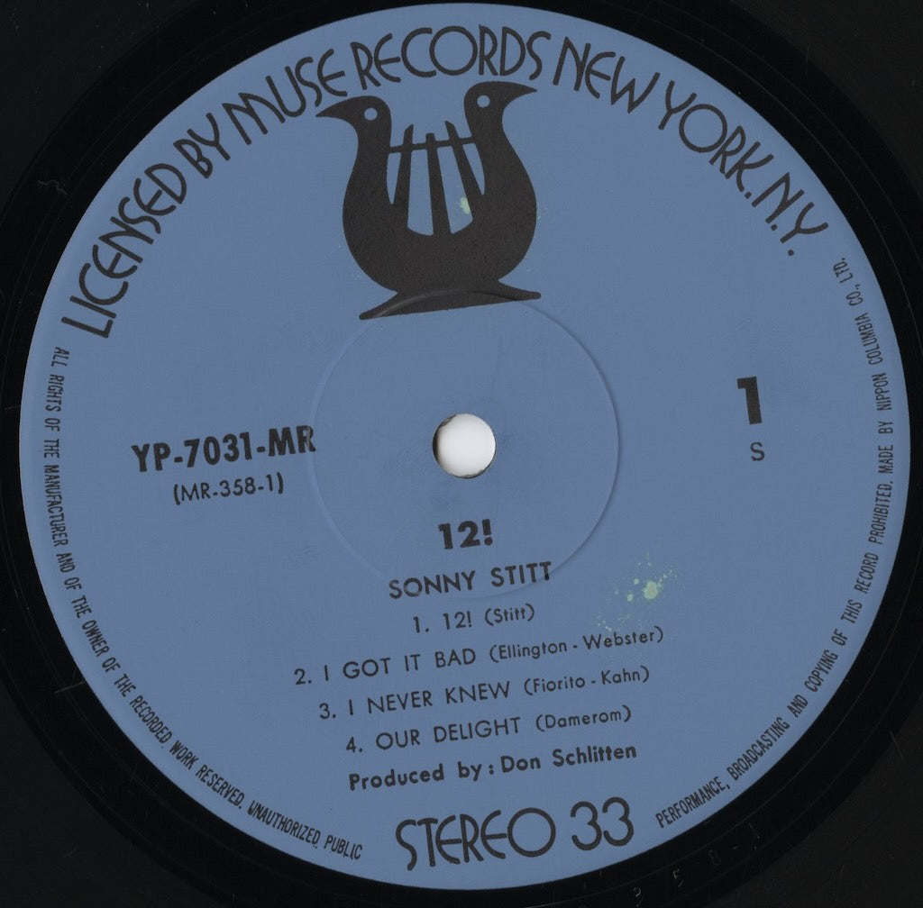 Sonny Stitt / ソニー・スティット / 12! (YP-7031-MR)