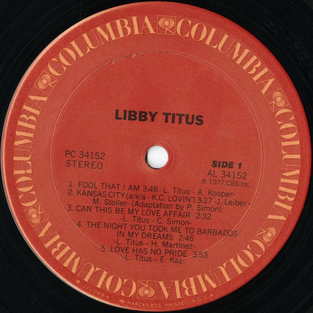 Libby Titus / リビー・タイタス (1977) (PC34152)