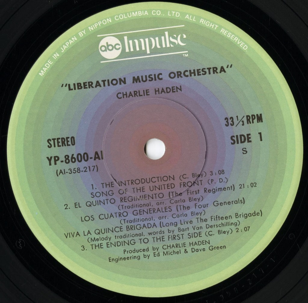 Charlie Haden / チャーリー・ヘイデン / Liberation Music Orchestra (YP-8600-AI)