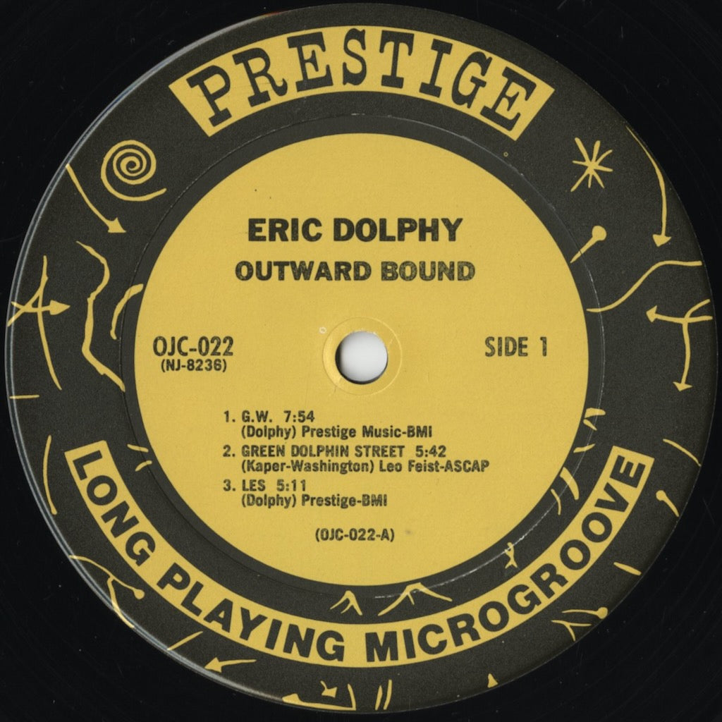 Eric Dolphy - Outward Bound (OJC-022) 1987 US New Jazz / OJC|中古LP