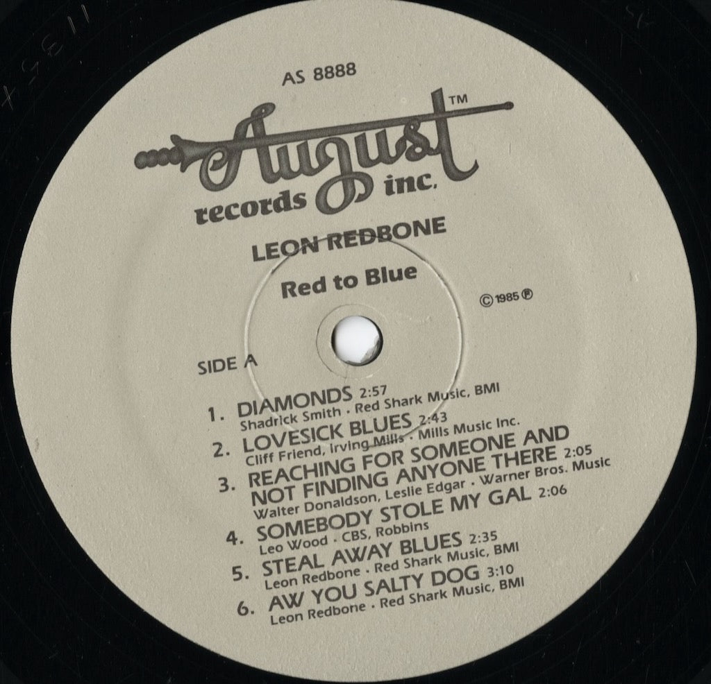 Leon Redbone - Red To Blue (AS 8888) LP 1985 US August|中古LP