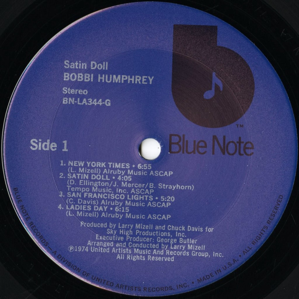 Bobbi Humphrey / ボビー・ハンフリー / Satin Doll (BN-LA344-G)