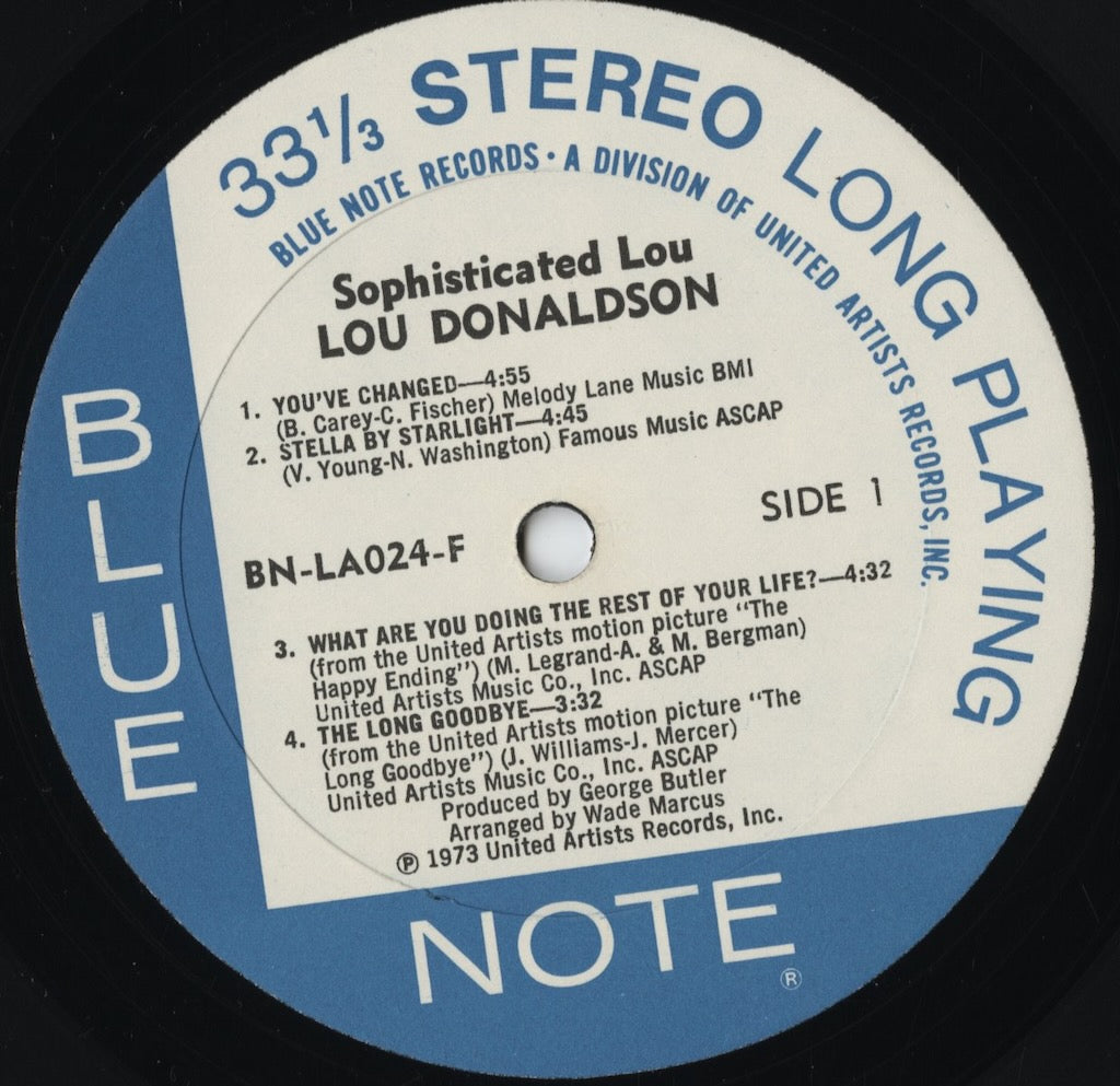 Lou Donaldson – Sophisticated Lou (BN-LA024-F) LP 1973 US Blue Note|中古LP