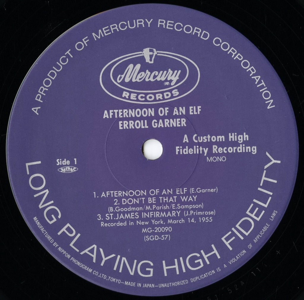 Erroll Garner / エロル・ガーナー / Afternoon Of An Elf (SGD-57)
