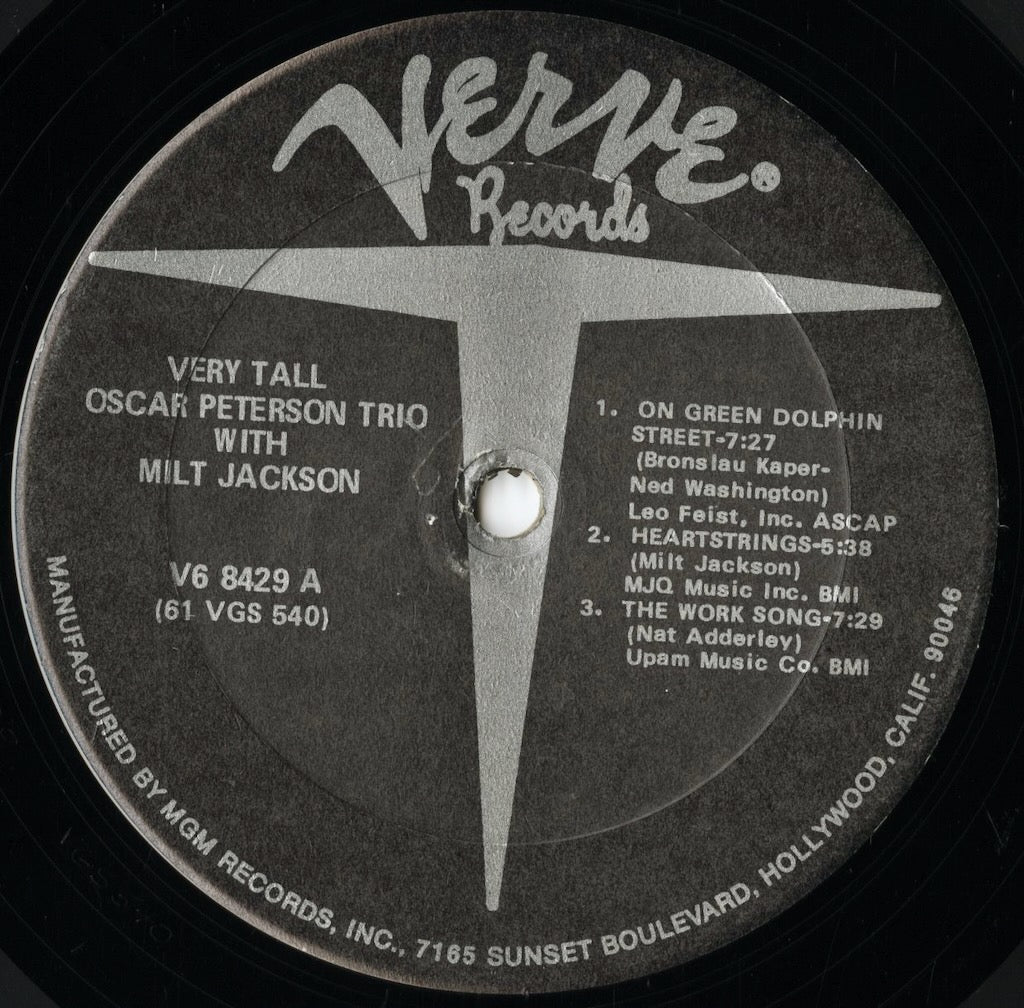 Oscar Peterson / オスカー・ピーターソン / Very Tall (V6 8429) US盤