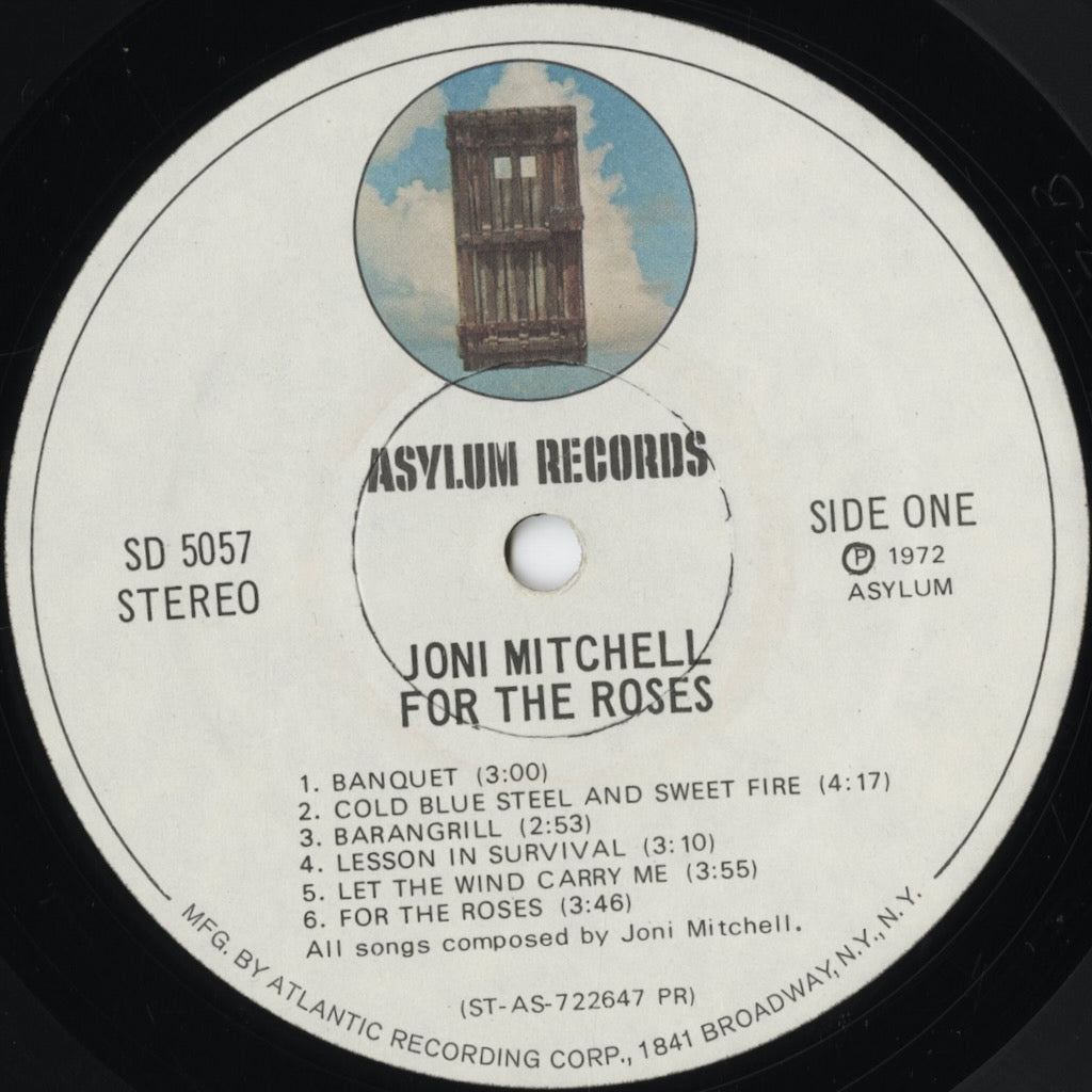 Joni Mitchell / For The Roses (SD 5057) LP 1972 US Asylum|中古LP