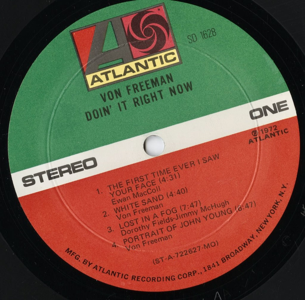 Von Freeman / フォン・フリーマン / Doin’ It Right Now (SD 1628)