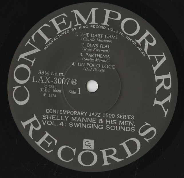 Shelly Manne & His Men / シェリー・マン / Vol. 4 - Swinging Sounds (LAX 3007(M))