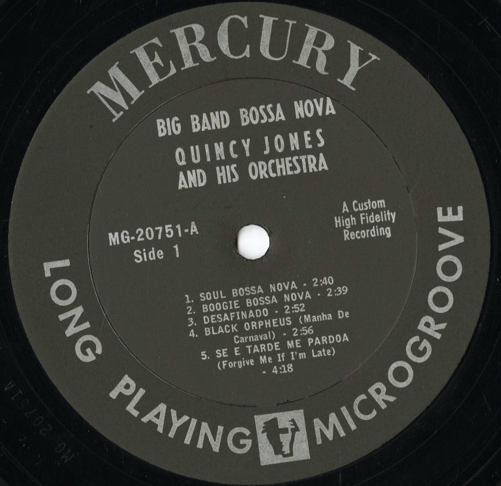 Quincy Jones - Big Band Bossa Nova (MG-20751) LP 1962 US Mercury|中古LP