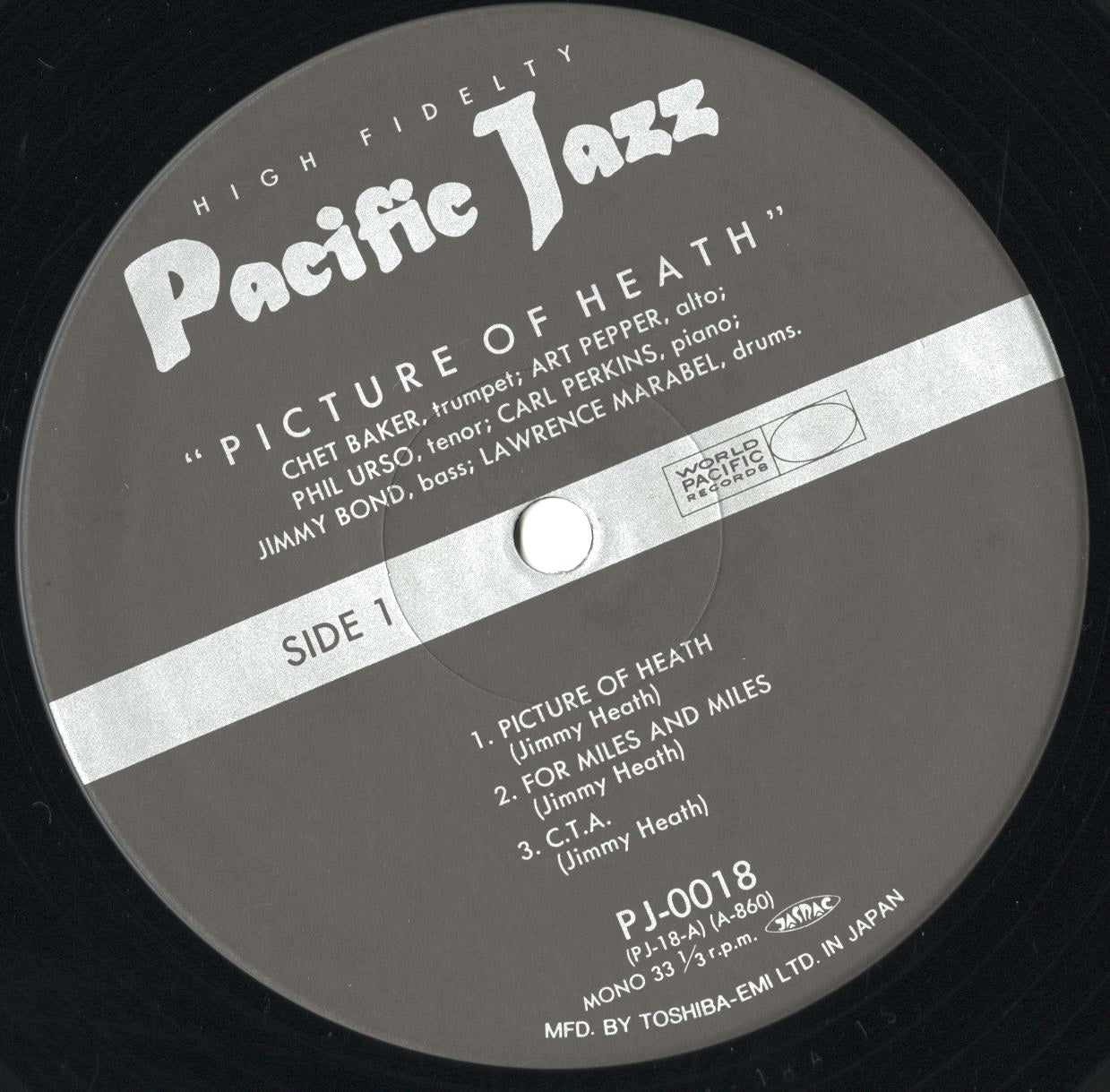 Chet Baker - Art Pepper / チェット・ベイカー アート・ペッパー / Picture Of Heath (PJ-0018)