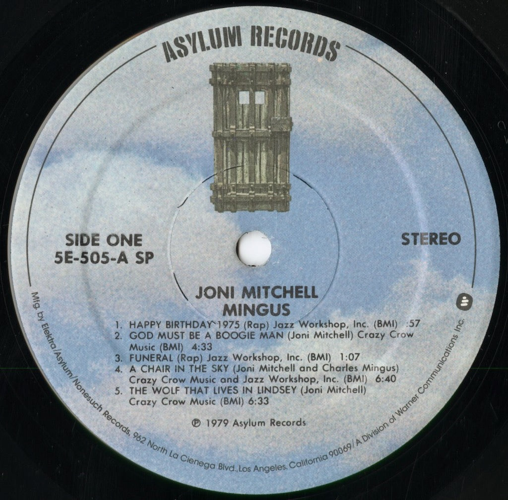Joni Mitchell - Mingus (5E-505) 1979 US Asylum|中古LP