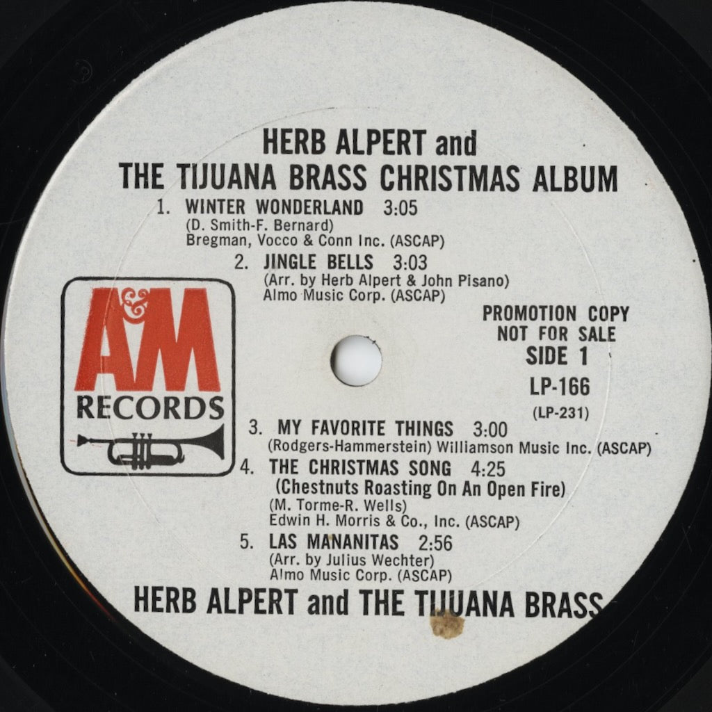 Herb Alpert & The Tijuana Brass / ハーブ・アルパート / Christmas Album (LP-166) 1968 PROMO