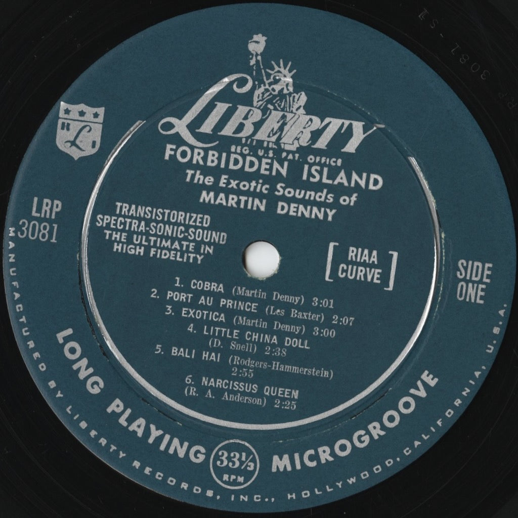 Martin Denny – Forbidden Island (LRP 3081) LP 1958 US Liberty | 中古LP