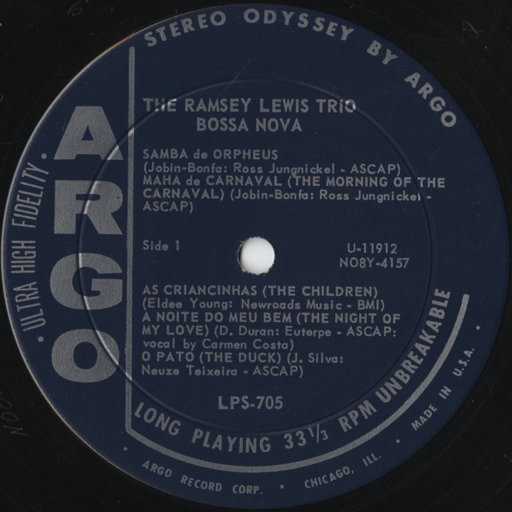 Ramsey Lewis – Bossa Nova (LPS 705) LP 1962 US Cadet | 中古LP
