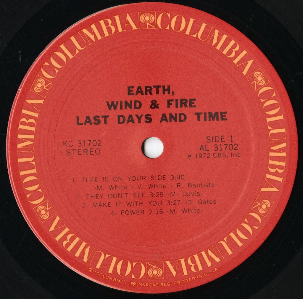 Earth Wind & Fire / アース、ウィンド&ファイア / Last Days And Time (KC 31702)
