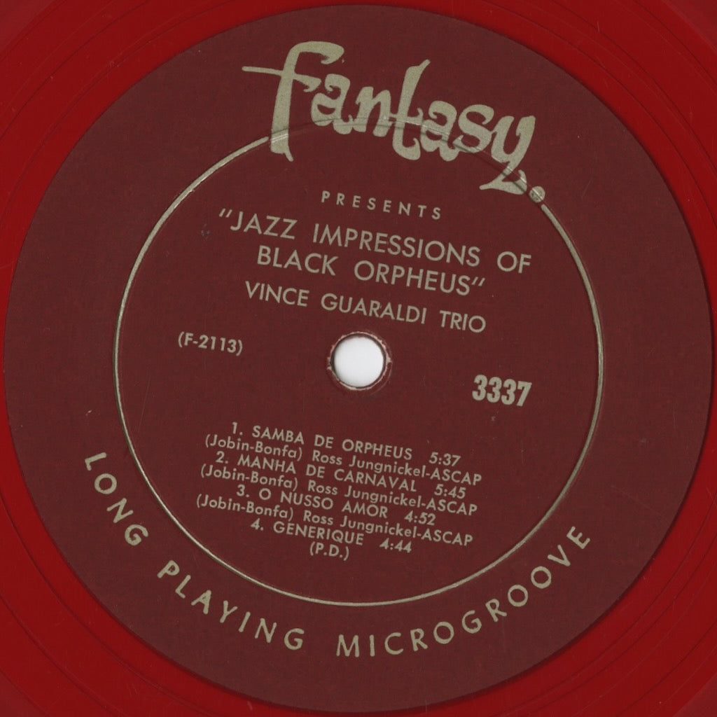 Vince Guaraldi – Jazz Impressions Of Black Orpheus (3337) LP 1962 US Fantasy | 中古LP