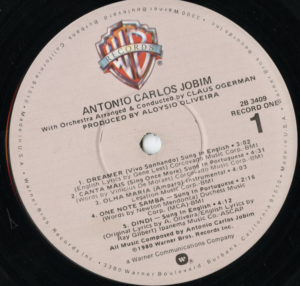 Antonio Carlos Jobim - Terra Brasilis (2B3409) LP 1980 US Warner Bros|中古LP