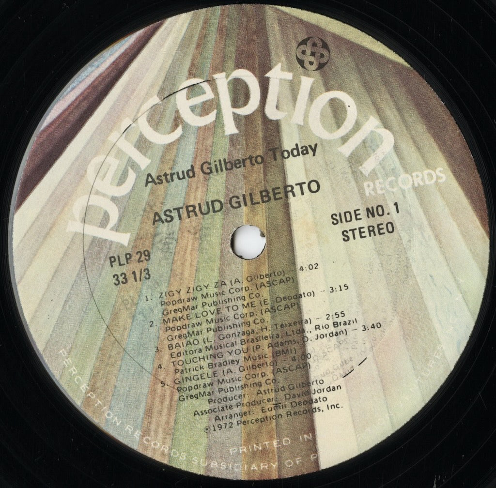 Astrud Gilberto - Now (PLP29) LP 1972 US Perception|中古LP