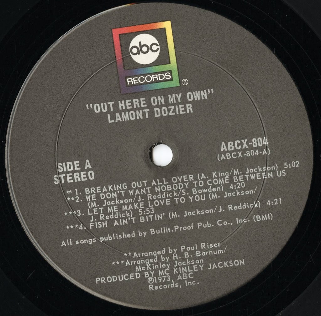 Lamont Dozier - Out Here On My Own (ABCX804) LP 1973 US ABC|中古LP