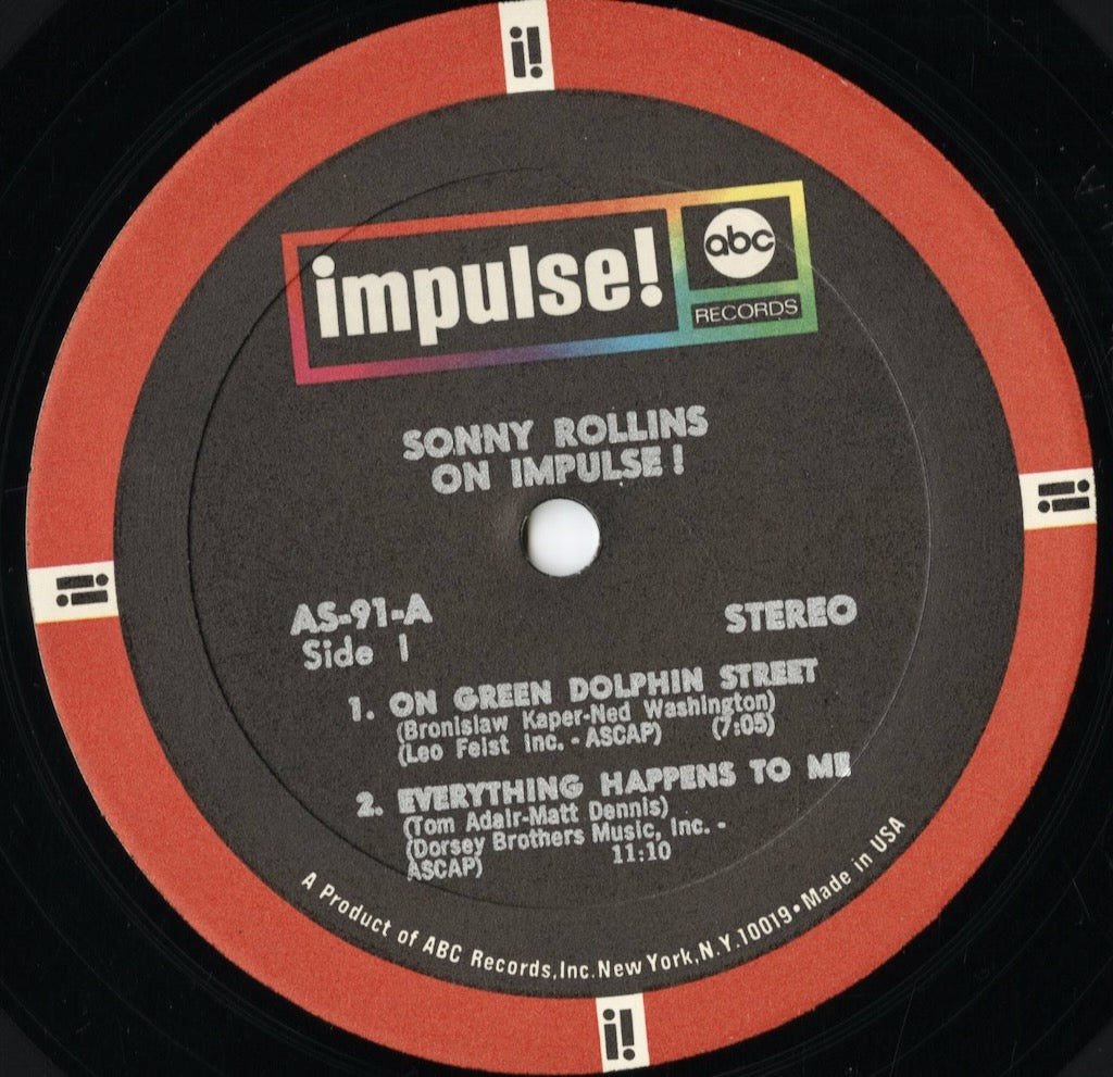 Sonny Rollins – On Impulse! (AS-91) 1967 US Impulse | 中古LP