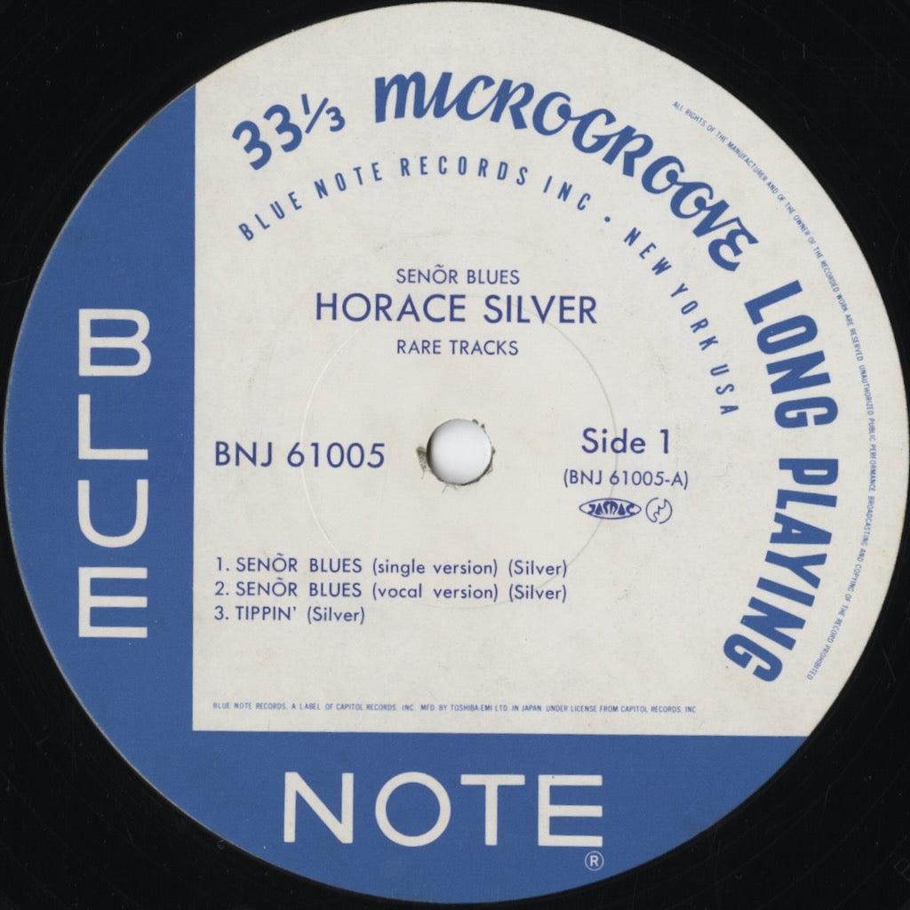 Horace Silver - Senõr Blues (Horace Silver Rare Tracks) (BNJ 61005) 1984 JPN Blue Note - 東芝EMI|中古LP