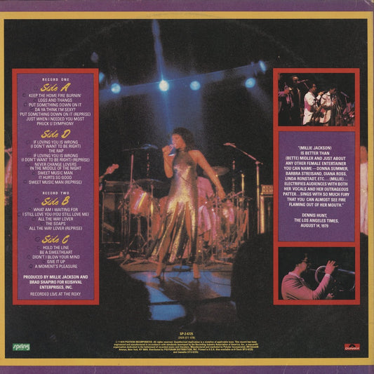 Millie Jackson / Live And Uncensored (SP-2-6725)