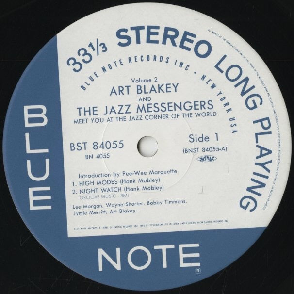 Art Blakey / アート・ブレイキー&ジャズ・メッセンジャーズ / Meet You At The Jazz Corner Of The World Volume 2 (BN 4055)