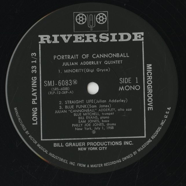 Julian Adderley / ジュリアン・アダレイ / Portrait Of Cannonball (SMJ-6083M)